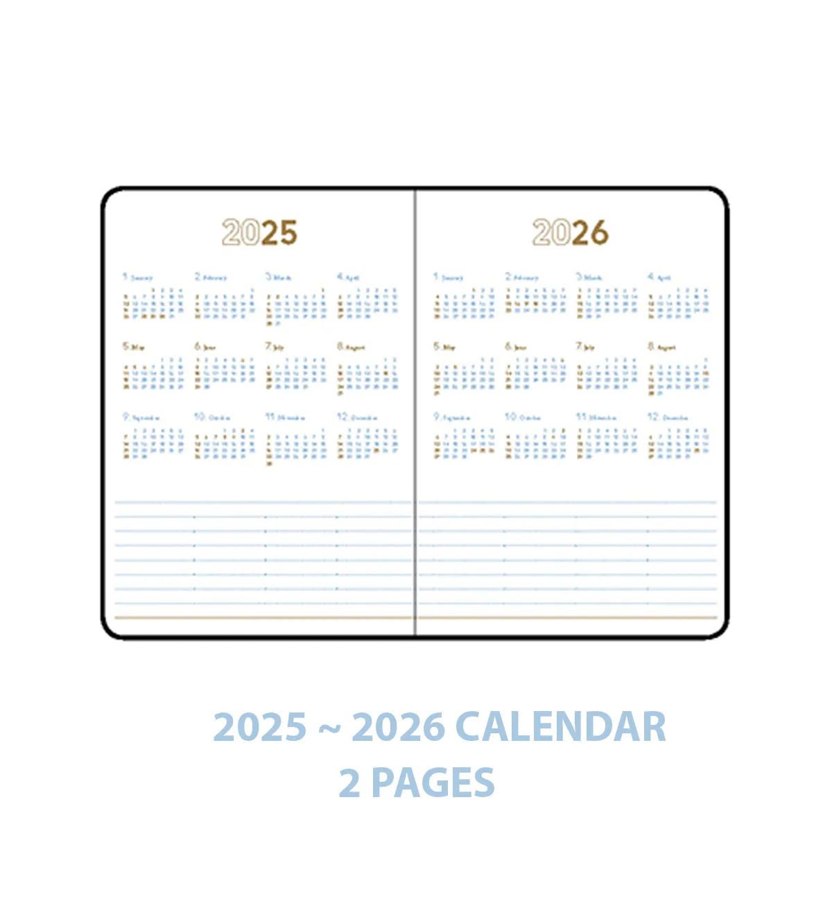 2025 Small Monthly Planner [Slim]