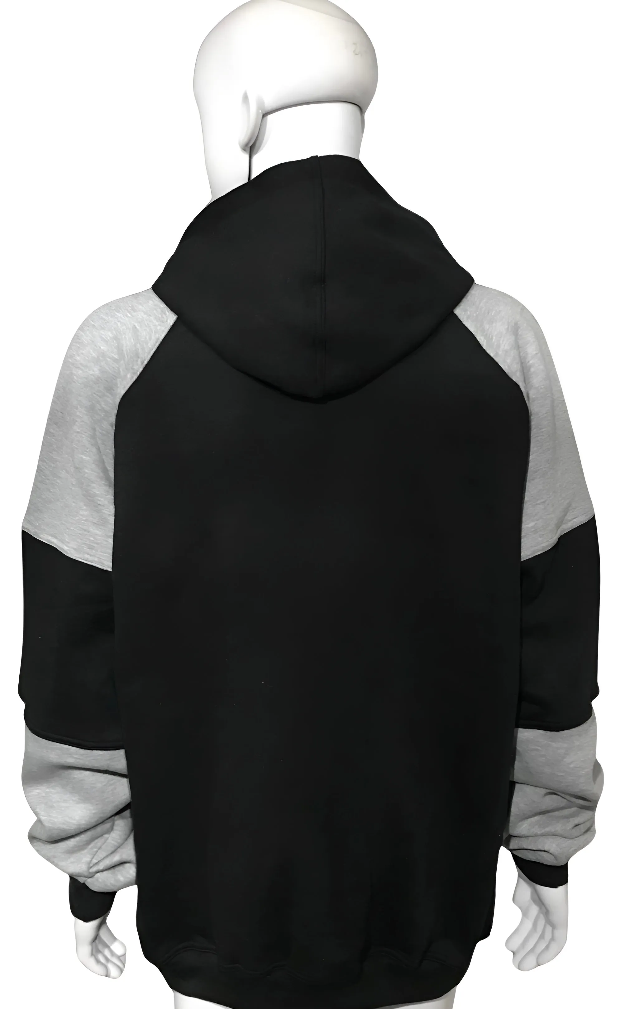 ^23^ (BLACK-LIGHT GREY) LUXURY PULLOVER HOODIES (CUT & SEW)