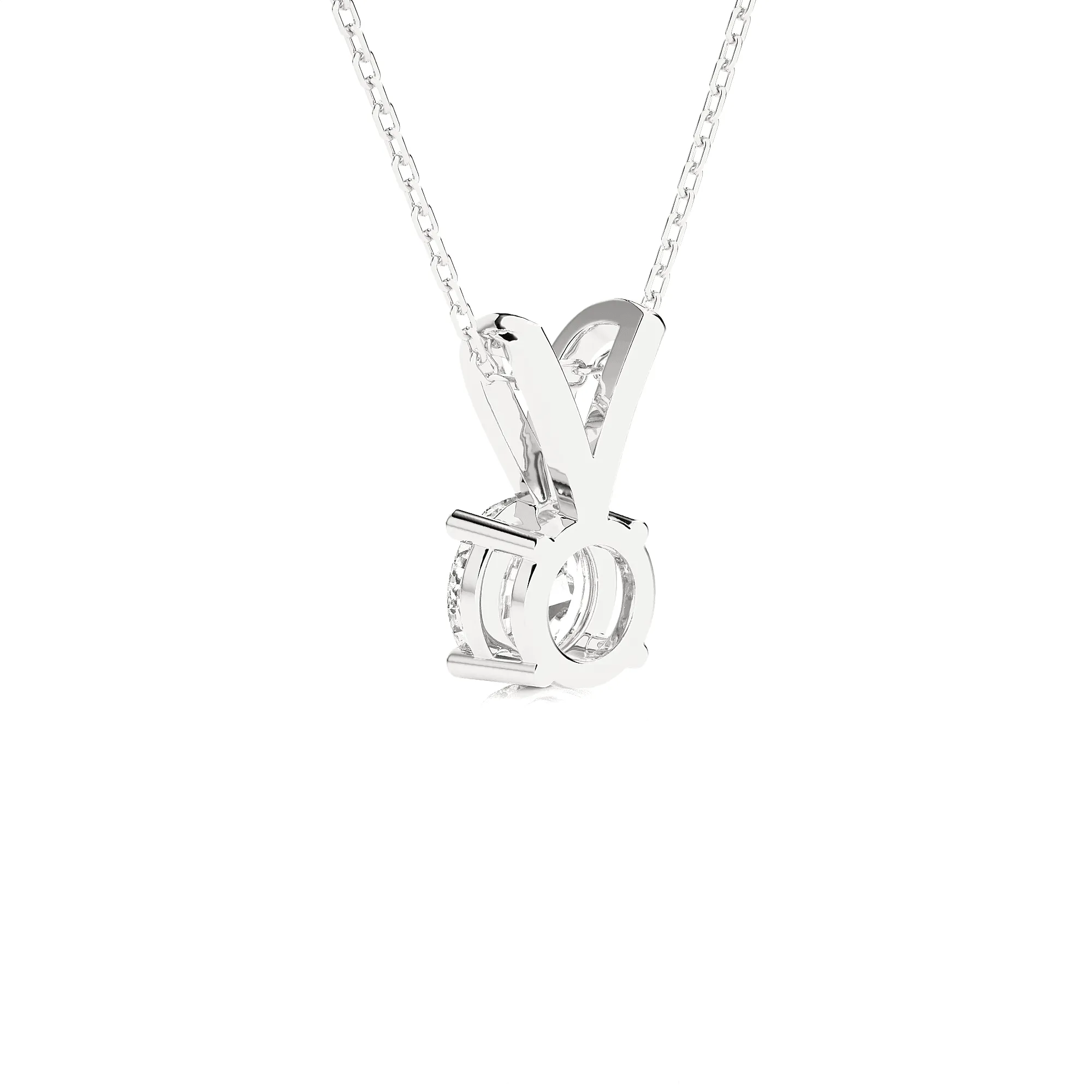 3/4  ctw Round Lab Grown Diamond Solitaire Pendant