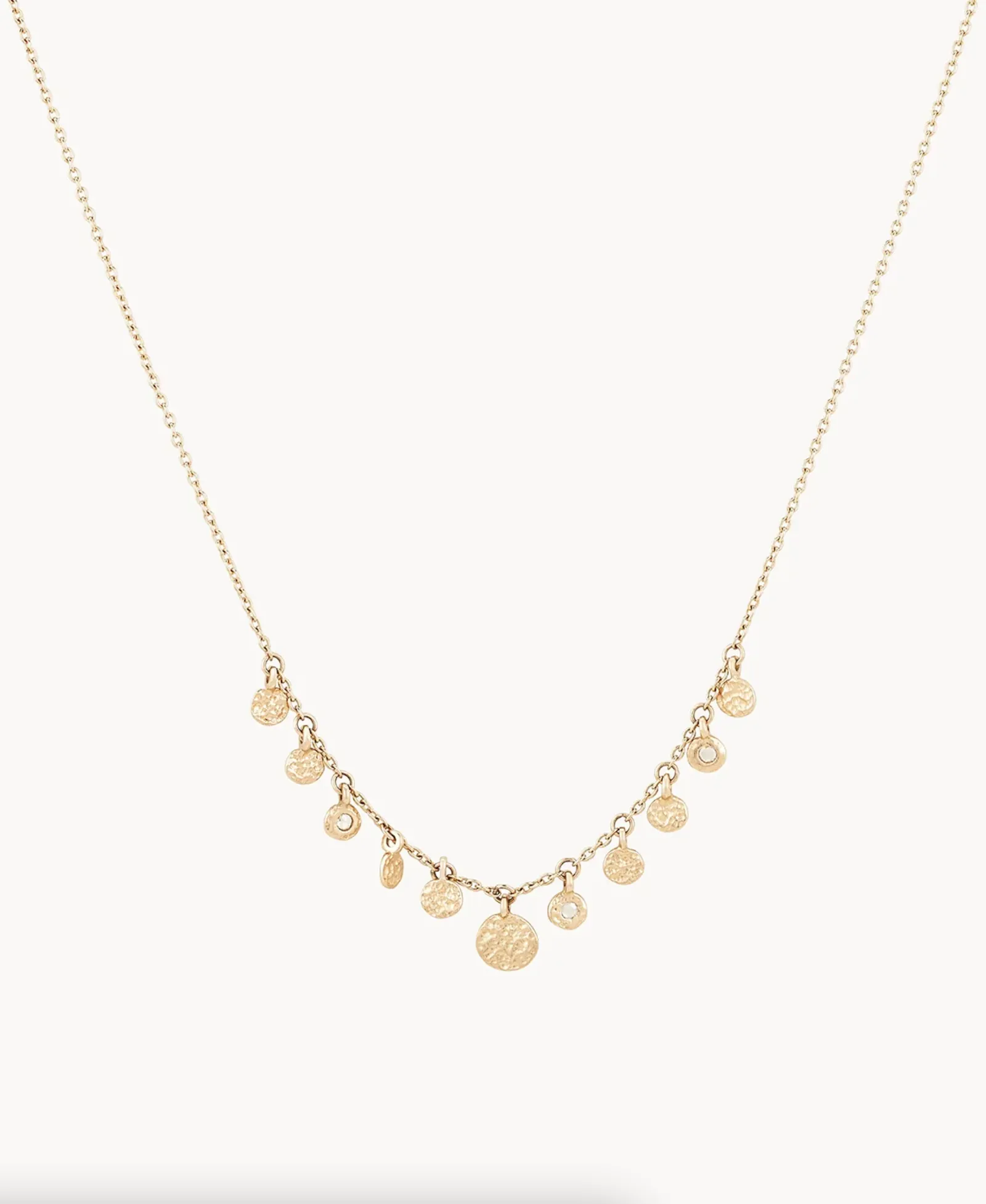 Abacus Disk Diamond Necklace