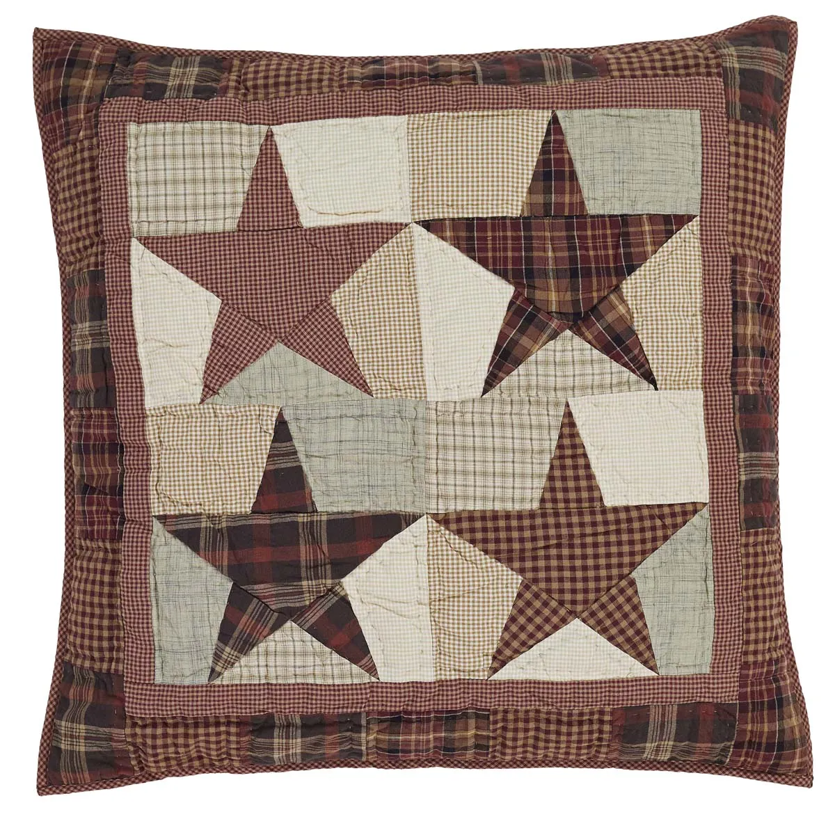 Abilene Star Quilted Euro Sham 26x26