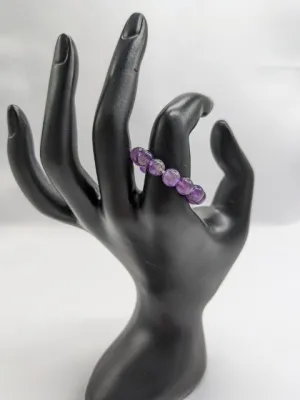 Amethyst Beaded Ring