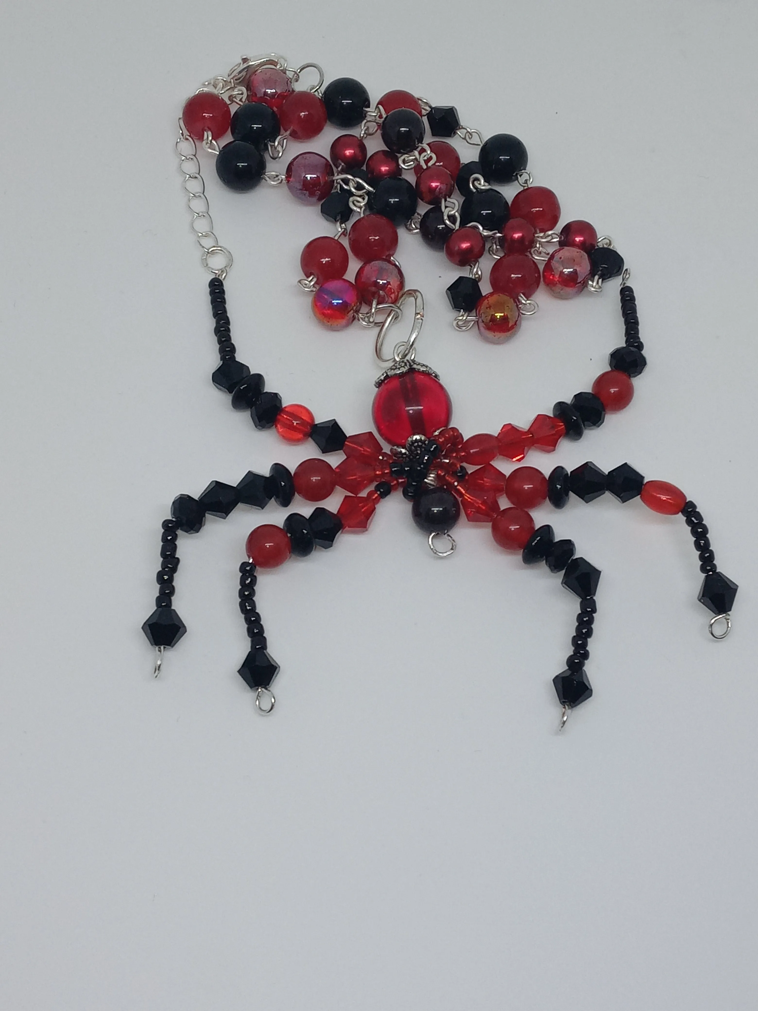 Beaded Spider Necklace