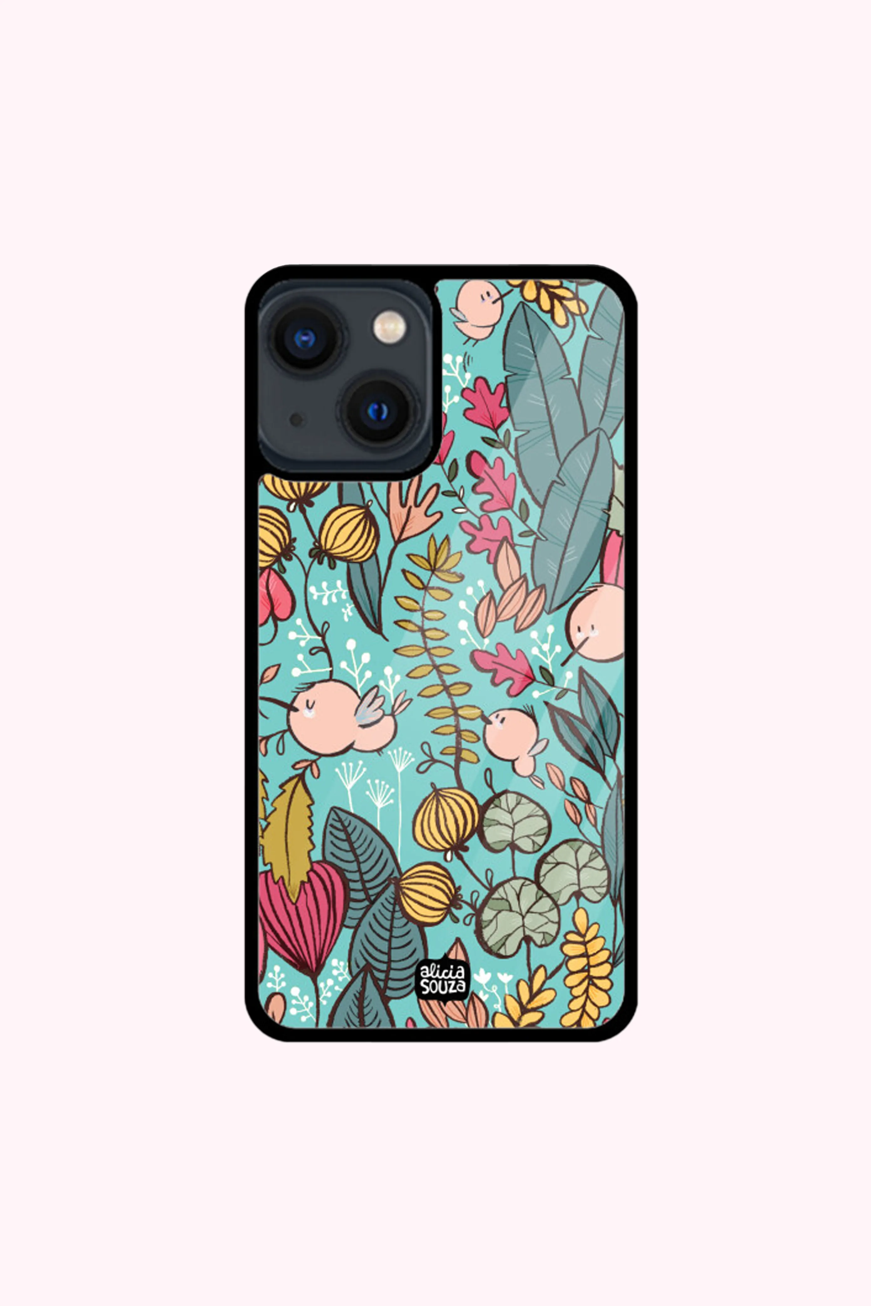 Blue Garden Glass iPhone Cover