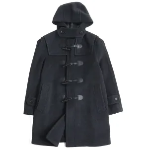 Burberry Wool Duffle Coat Men's Charcoal Gray M