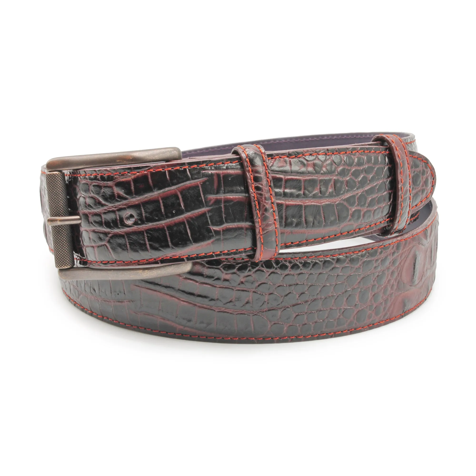 Crème Brulee Mock Caiman Roller Belt