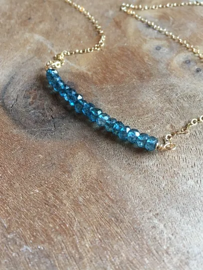 Dainty London Topaz Necklace