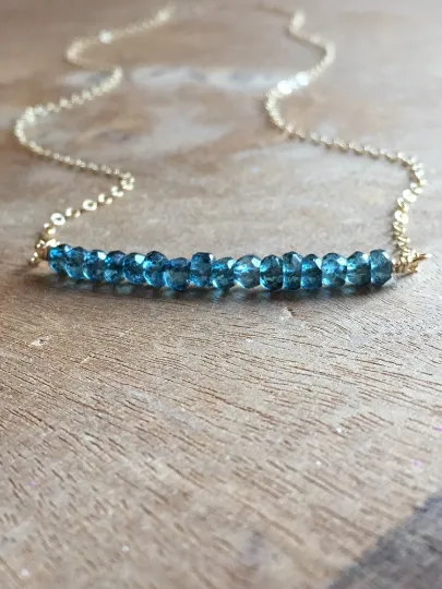 Dainty London Topaz Necklace