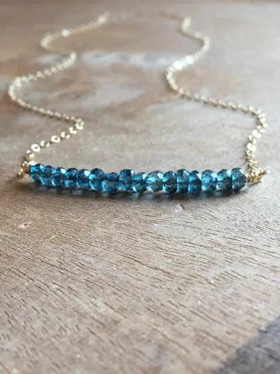 Dainty London Topaz Necklace