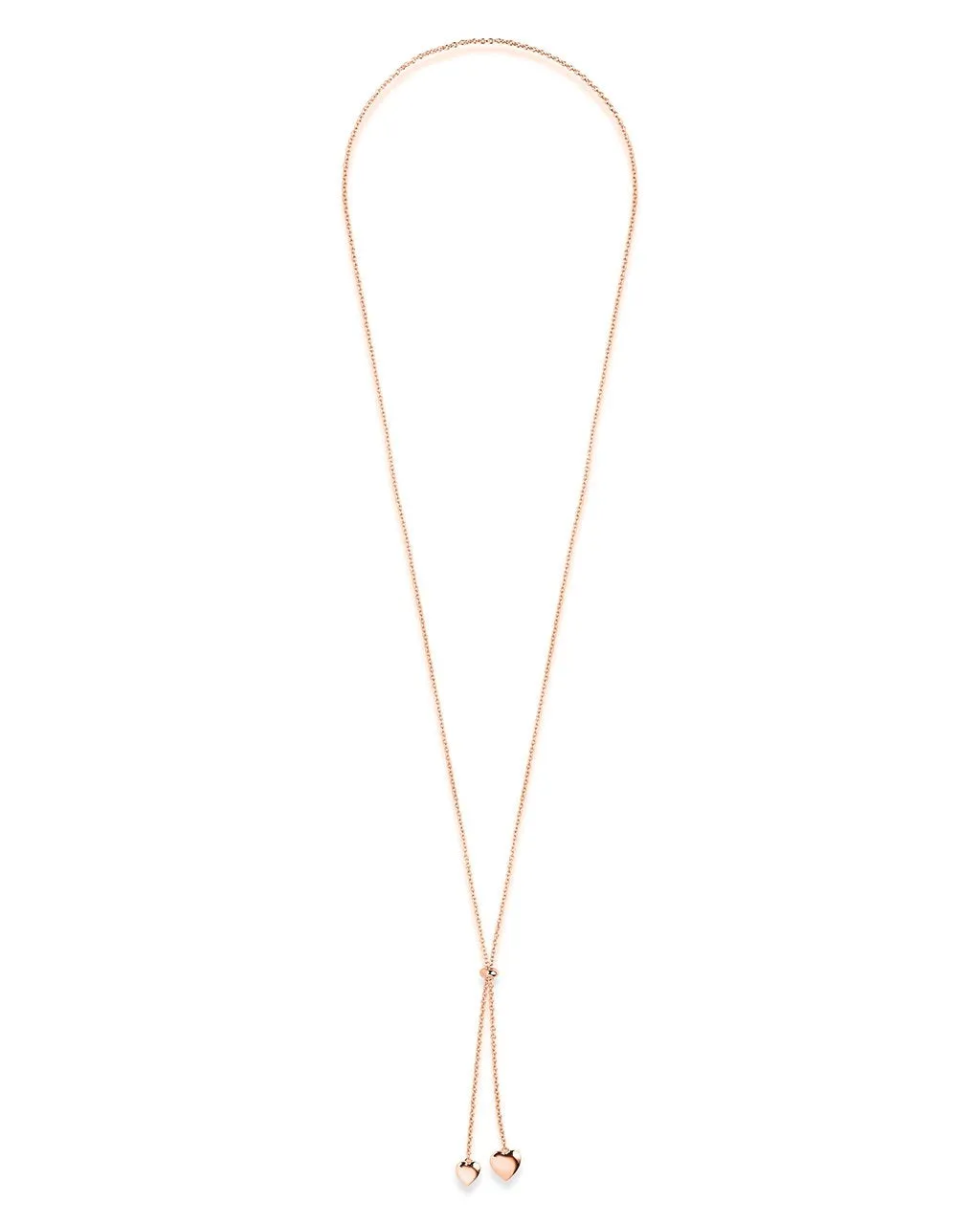 Dangling Heart Bolo Slider Necklace