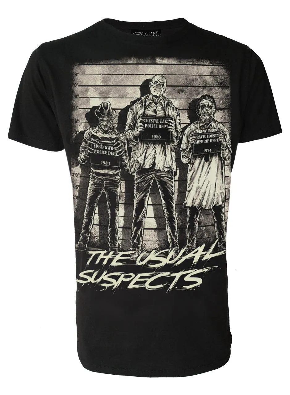 Darkside - THE USUAL SUSPECTS - Classic Horror Men's T-Shirt - Black