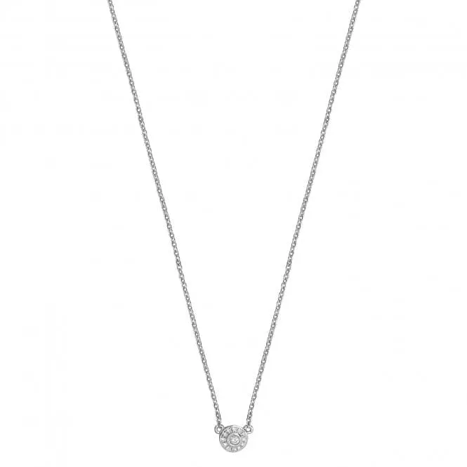 Diamond Jewellery 18ct White Gold Diamond Necklace NDQ107W