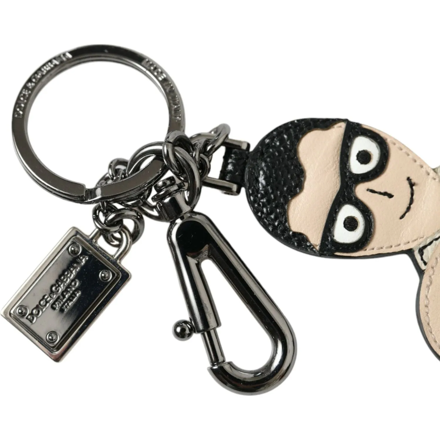 Dolce & Gabbana Elegant Multicolor Leather Keychain