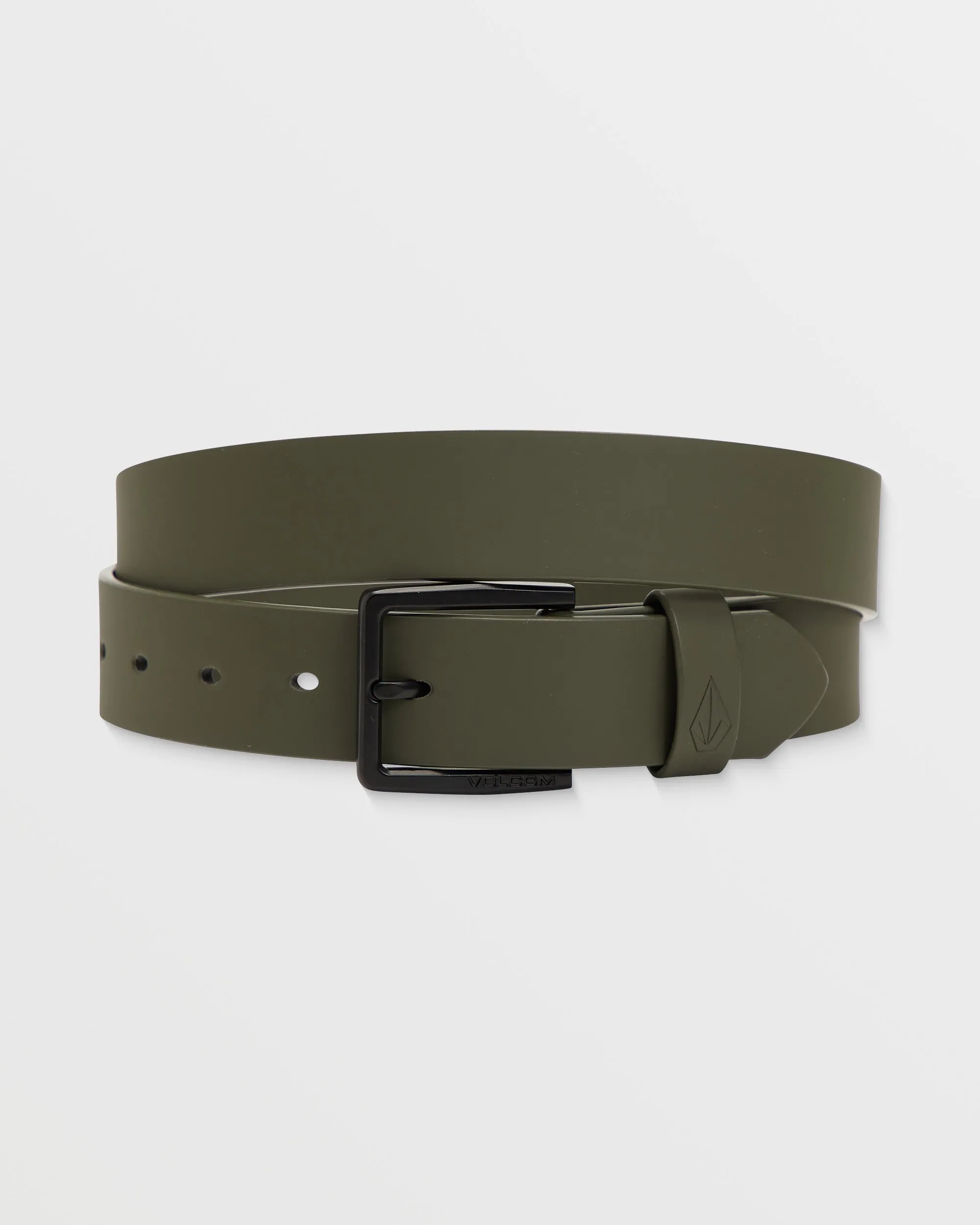 Flat Bar Pu Belt - Winter Moss