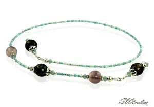 Fluorite Gemstone Opal Beaded Bookmark