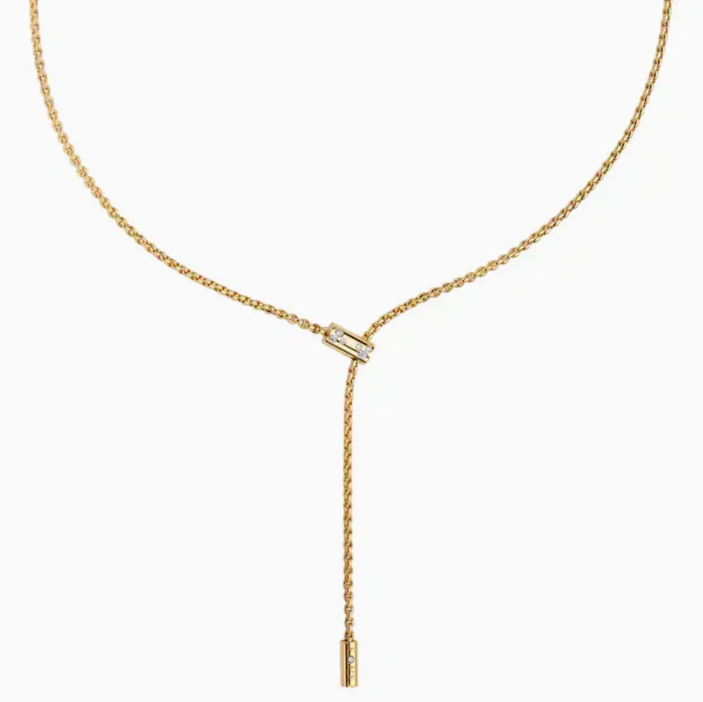 Fope 18k Yellow Gold Aria Diamond Lariat Necklace