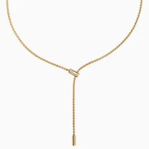 Fope 18k Yellow Gold Aria Diamond Lariat Necklace