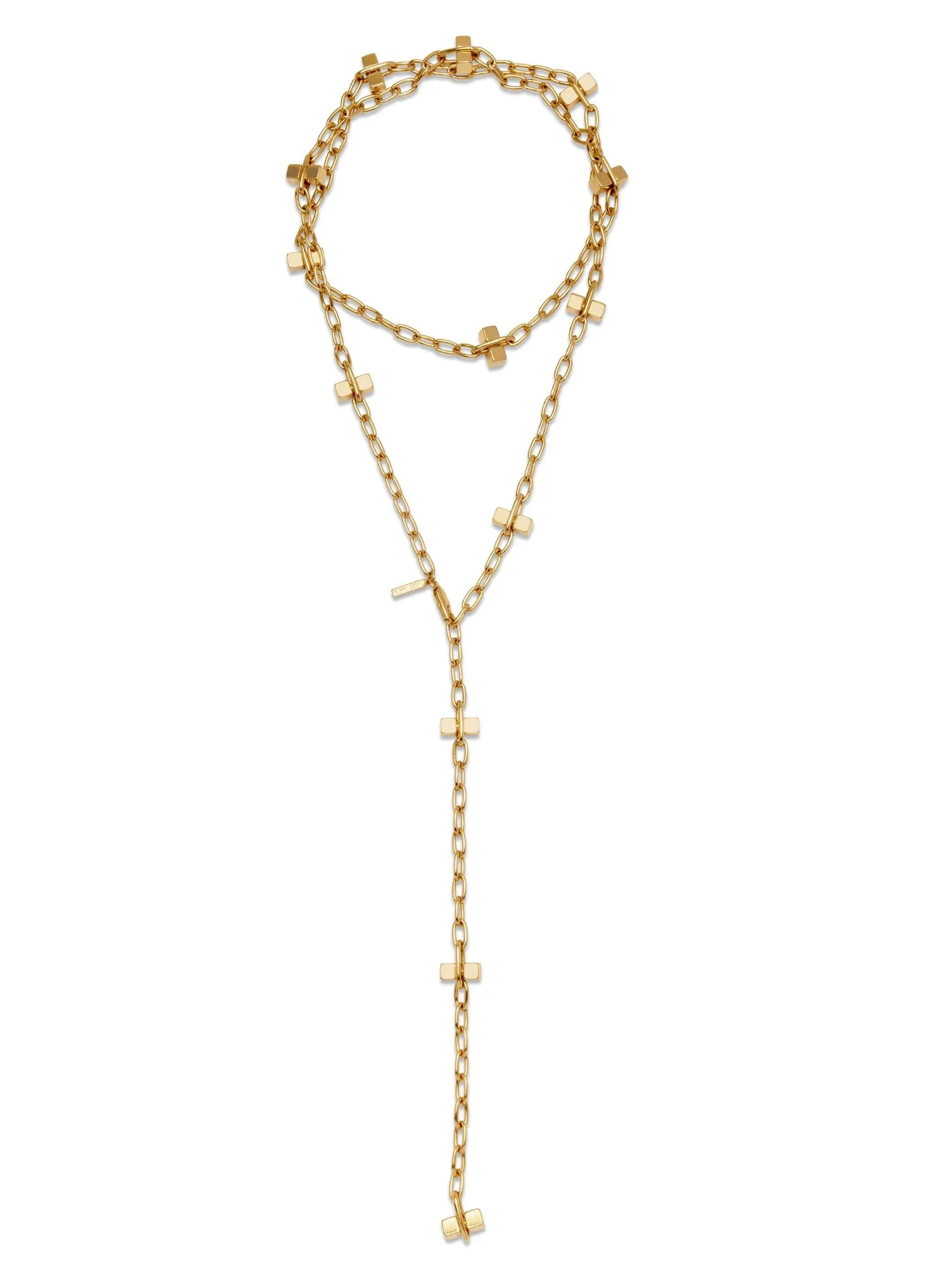 Gold Blockbuster Lite Long Necklace