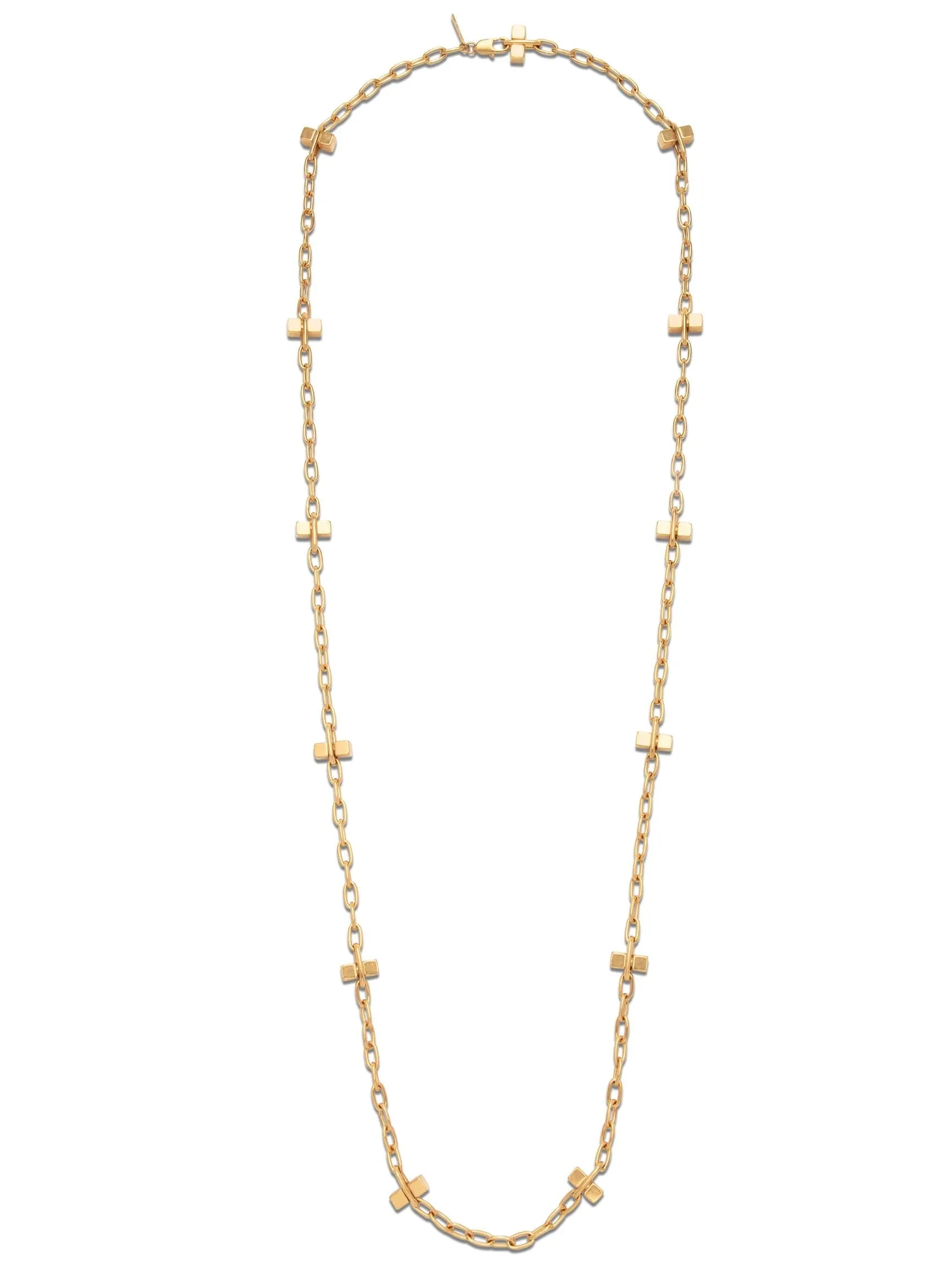 Gold Blockbuster Lite Long Necklace