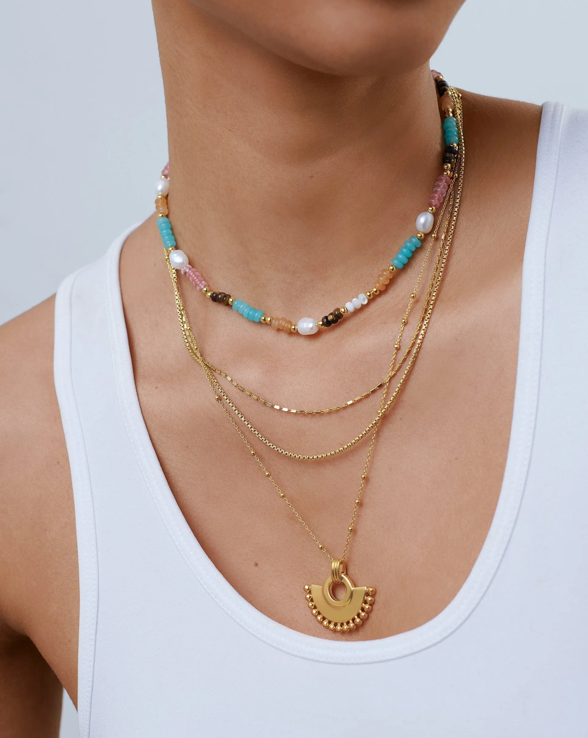 Good Vibes Multi Beaded Choker