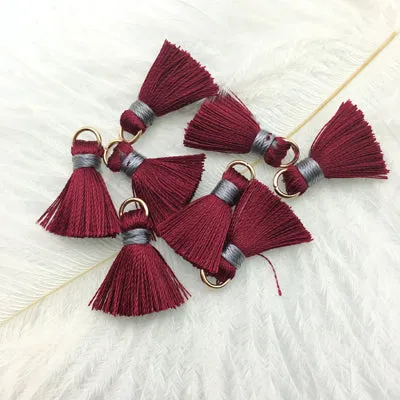 GUFEATHER/Tassel/20MM silk Brush earrings accessories/tassel for Hand made jewelry/jewelry findings/jewelry materials 10pcs/lot