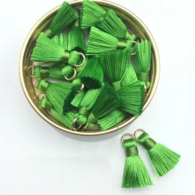 GUFEATHER/Tassel/20MM silk Brush earrings accessories/tassel for Hand made jewelry/jewelry findings/jewelry materials 10pcs/lot