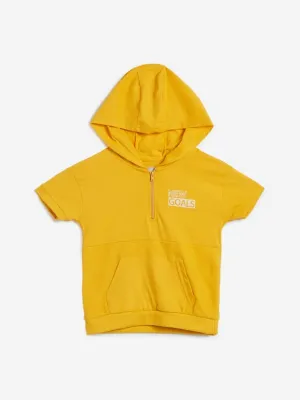 HOP Kids Mustard Hooded T-Shirt