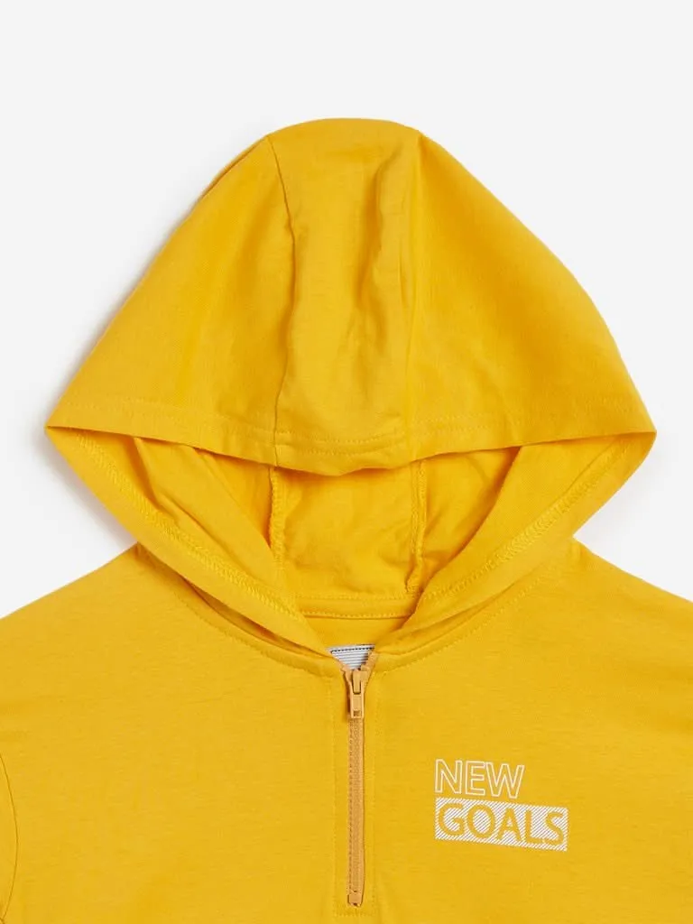 HOP Kids Mustard Hooded T-Shirt