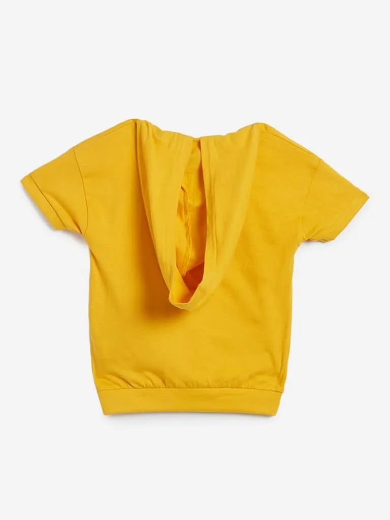 HOP Kids Mustard Hooded T-Shirt