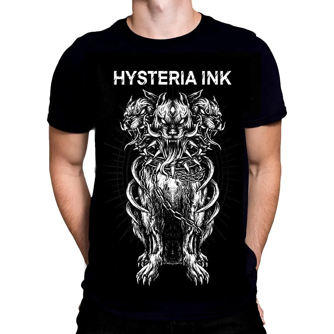 Hysteria Ink - Cerberus - Men's T-Shirt - Black