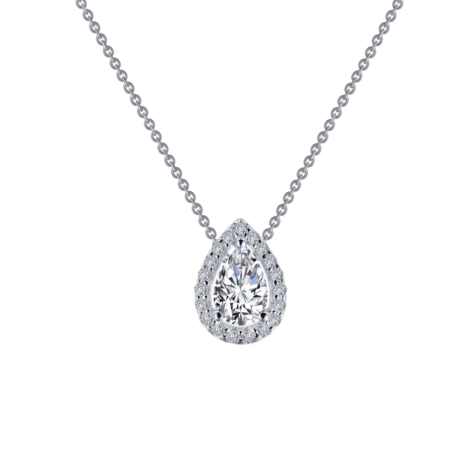 Lafonn Classic Pear Diamond Necklace N0102CLP18