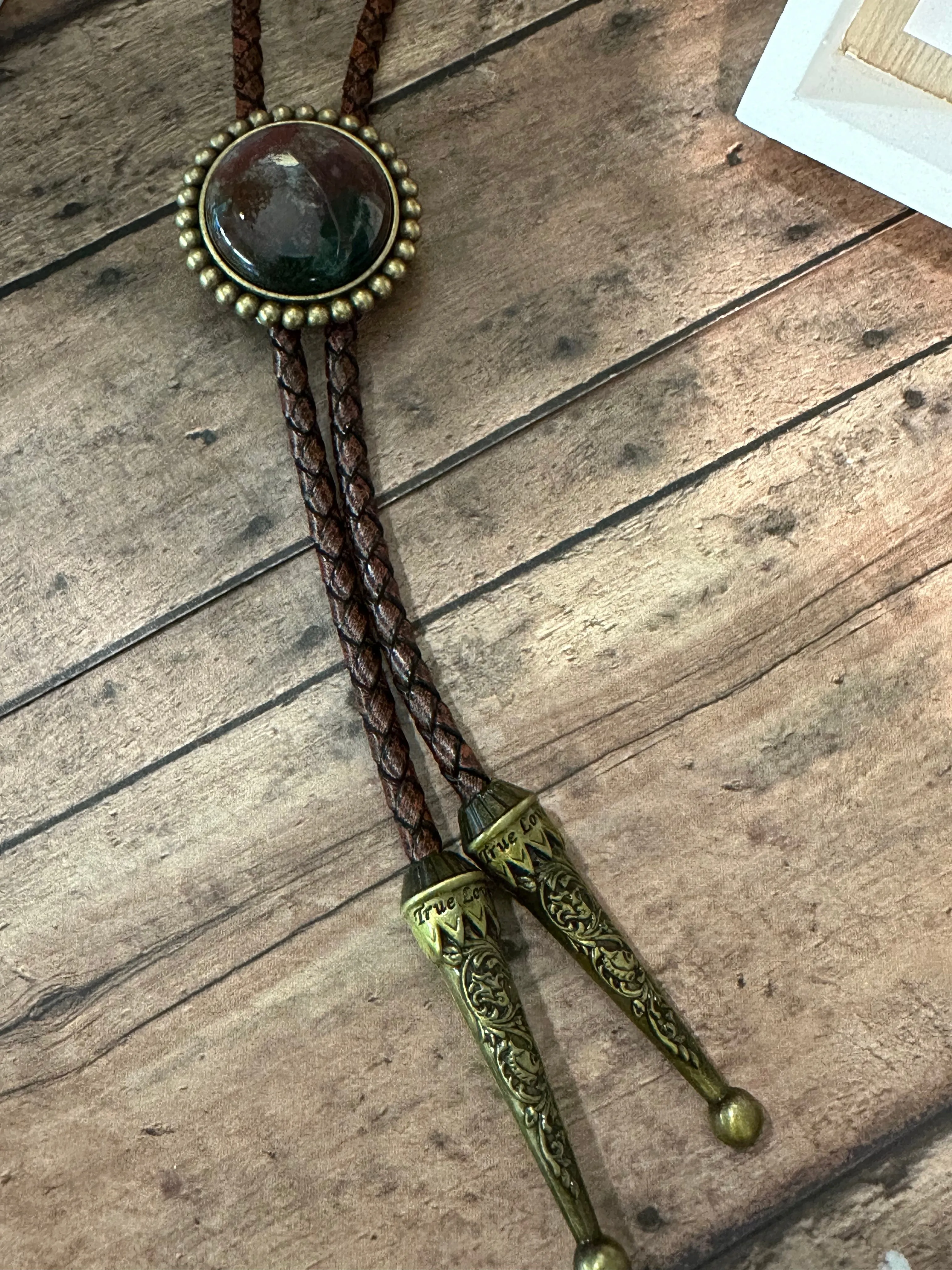 LEATHER BOLO TIE (Item #BL02)