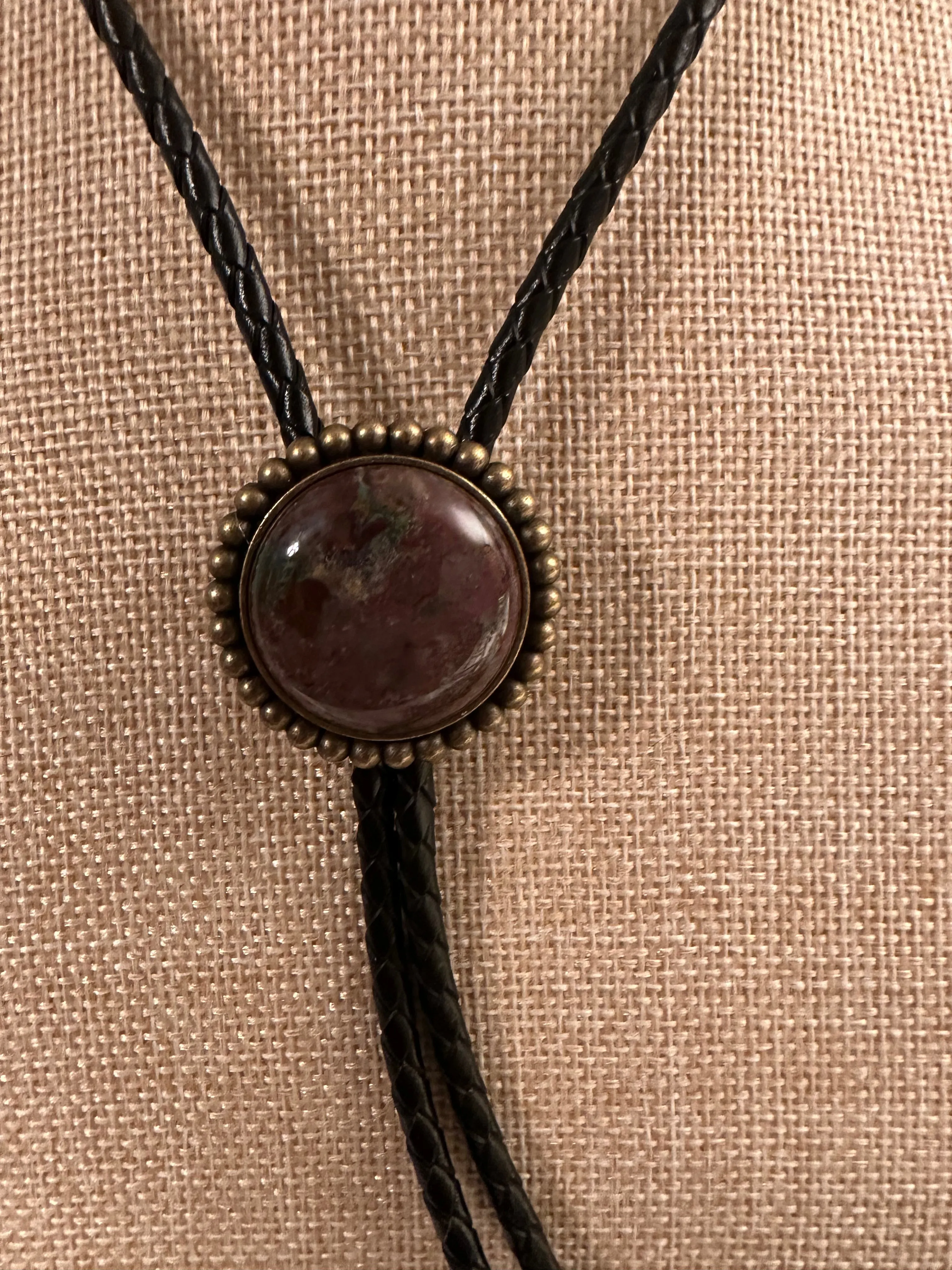 LEATHER BOLO TIE (Item #BL02)