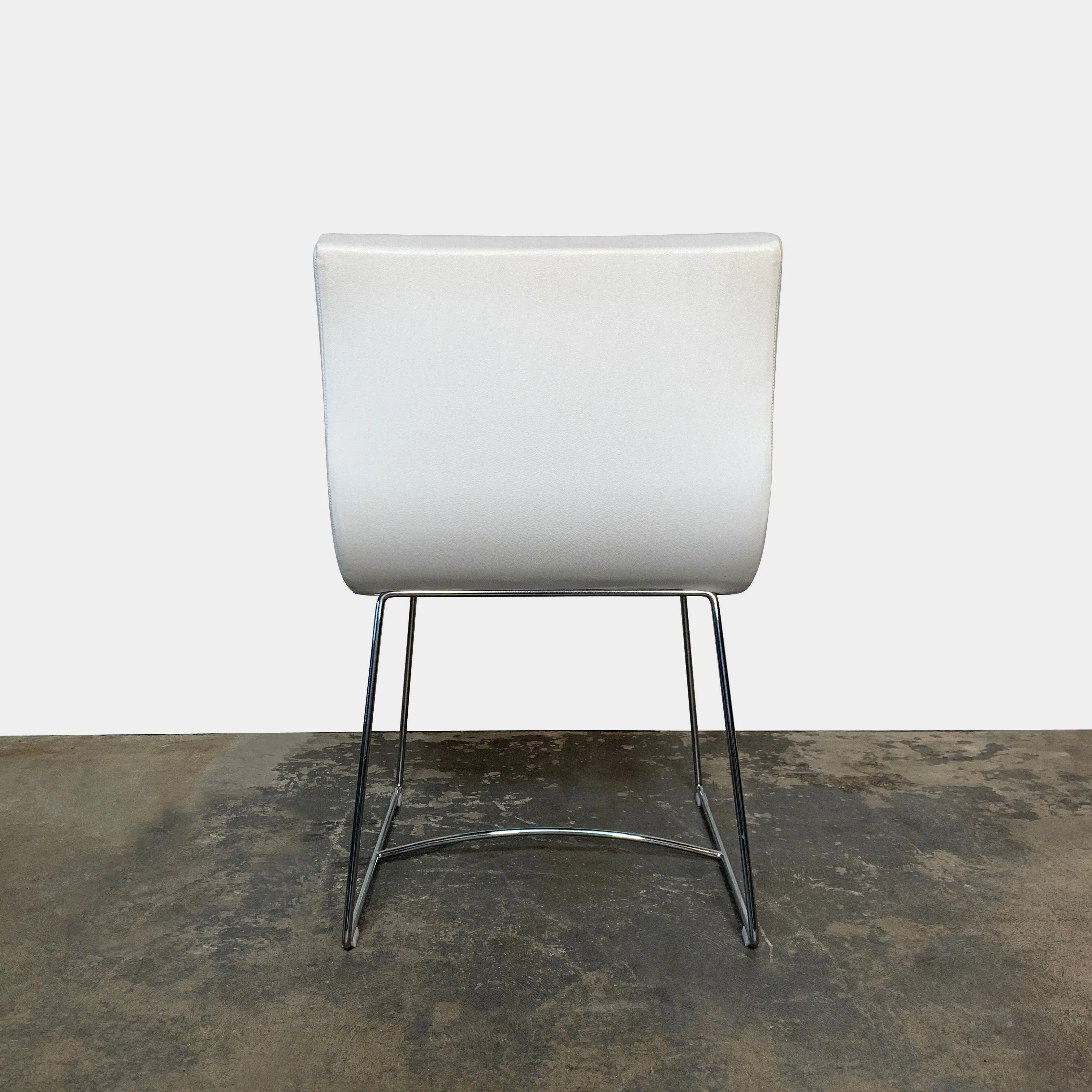 Ligne Roset Sala Side Chair White Leather