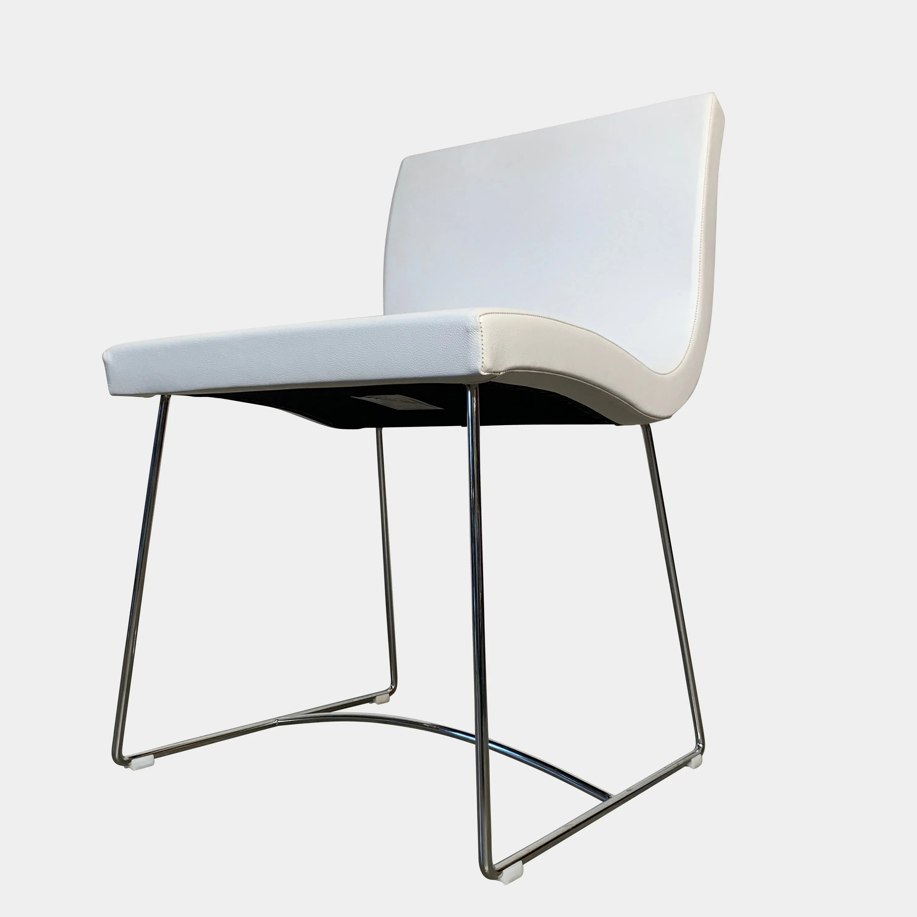 Ligne Roset Sala Side Chair White Leather