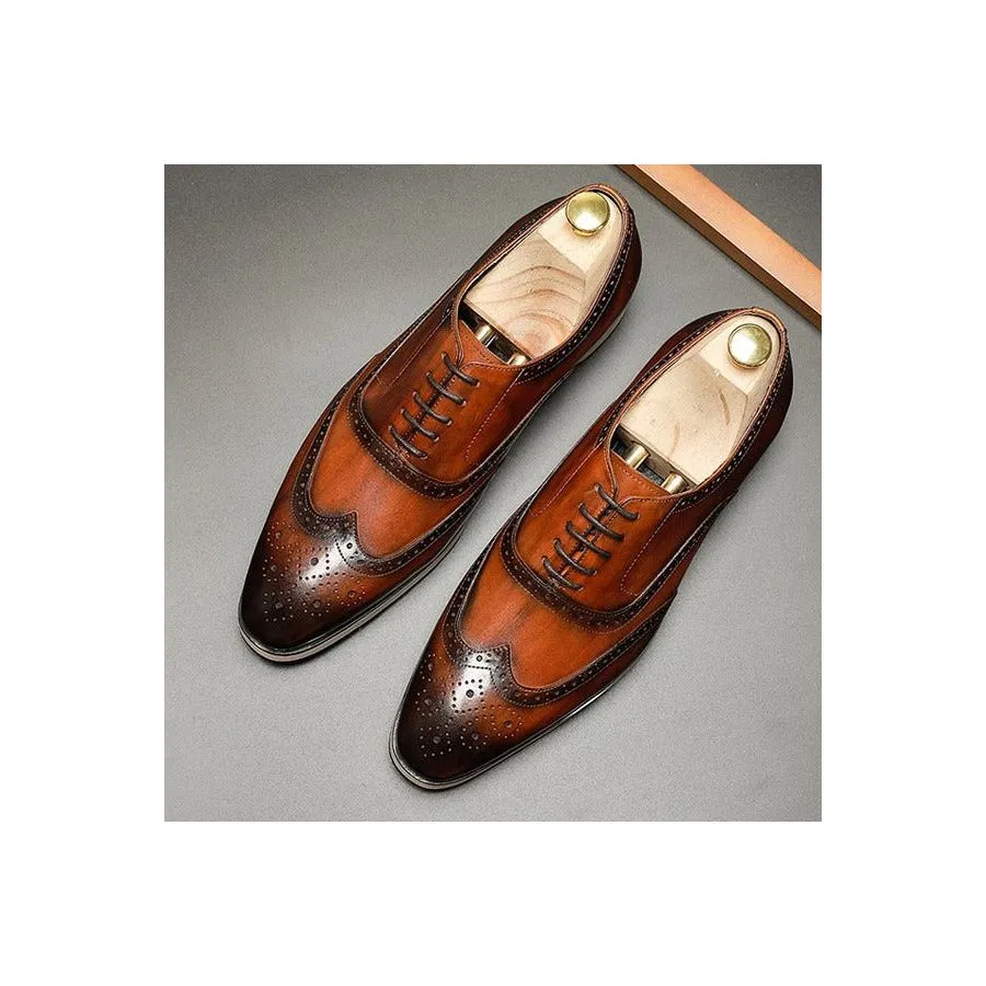 LuxeWing Exotic Lace-up Dress Shoes