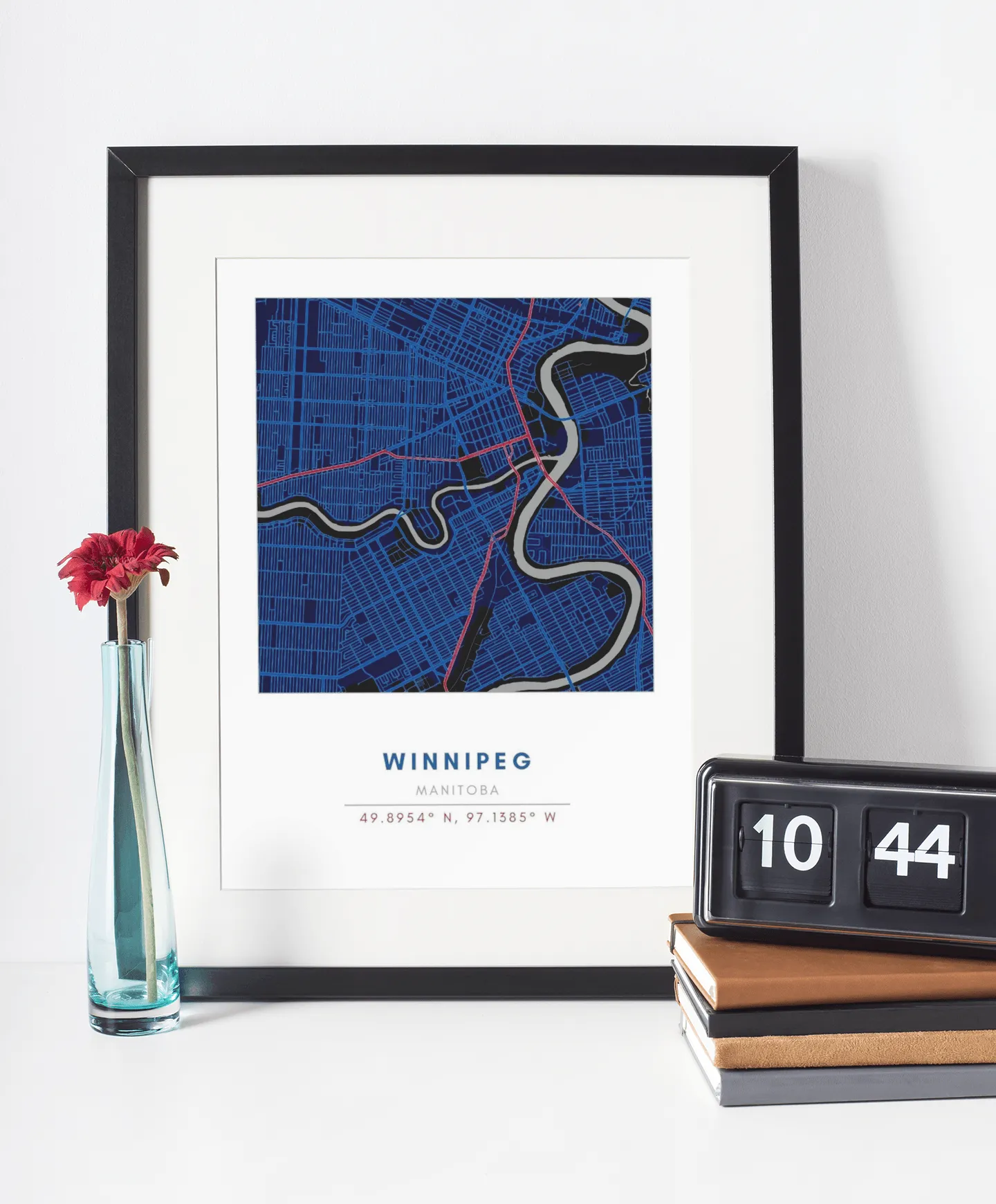 Map Wall Art - Winnipeg