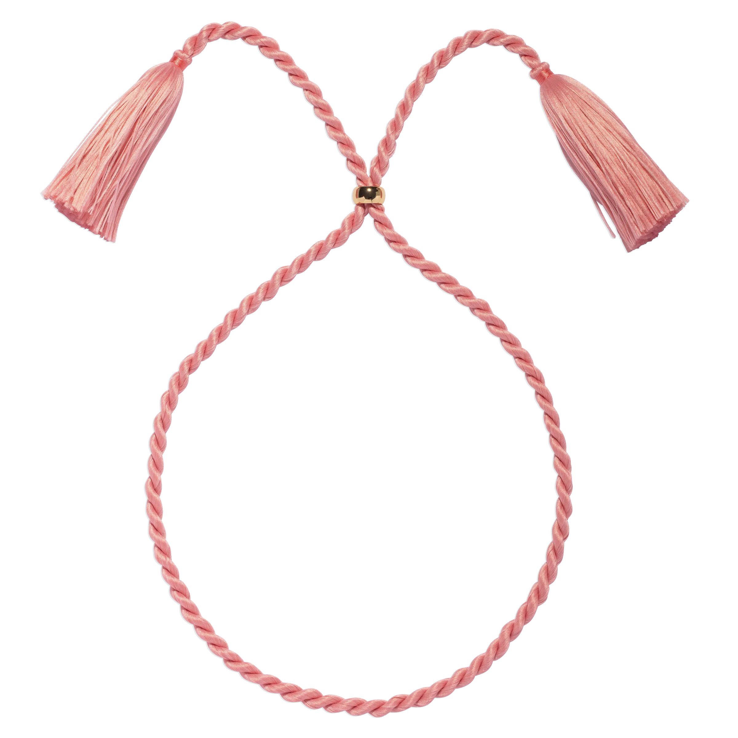 Marina Silk Cord Necklace in Pink