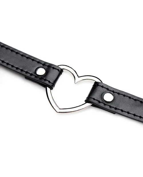 Master Series Dark Heart Chrome Heart Choker - Black