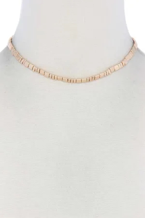 Metal Block Necklace