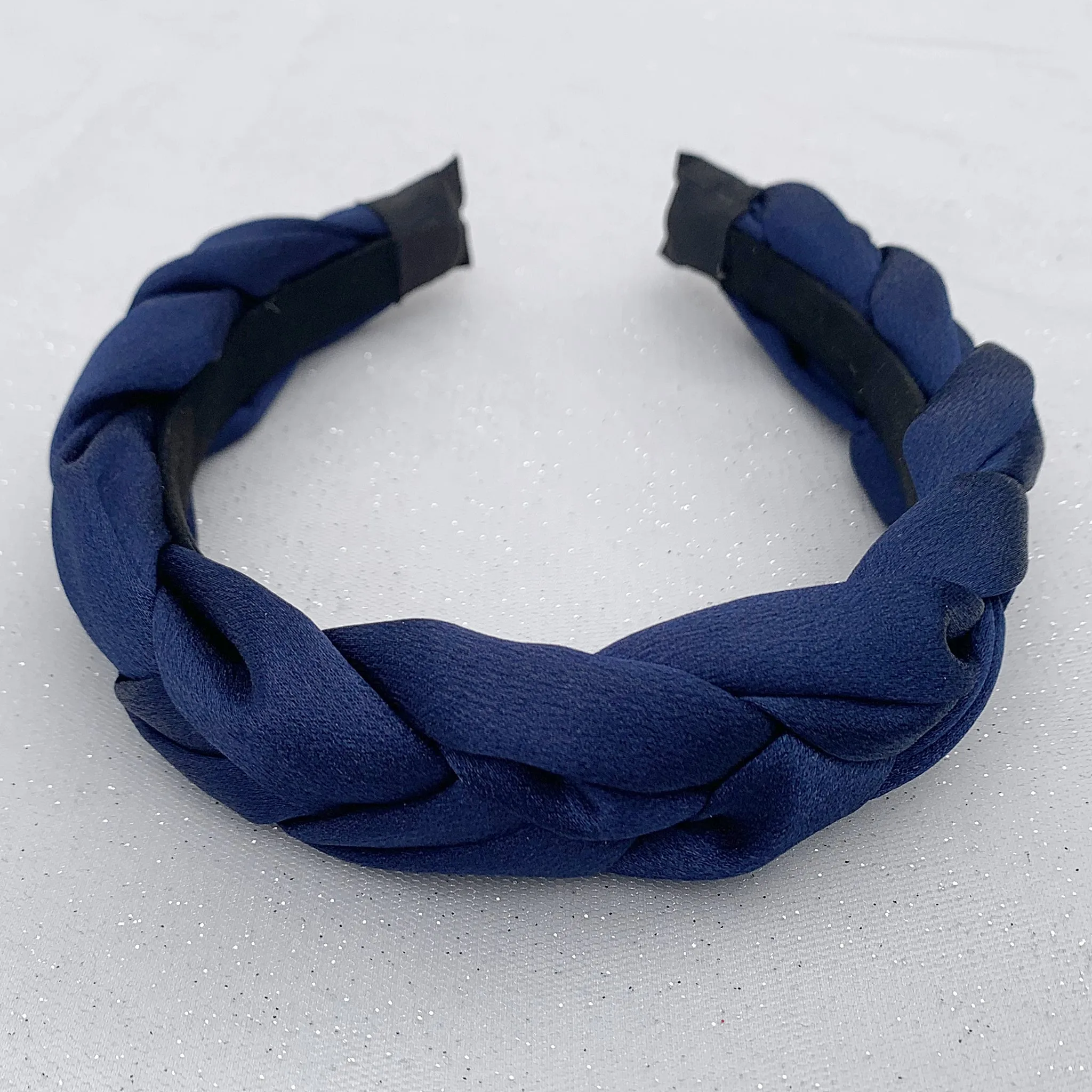 Navy Blue Headband Braided