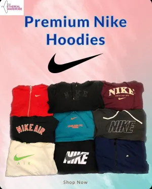 Nike Sweatshirts with Mostly Embroidered Logos and Vintage Pieces Included