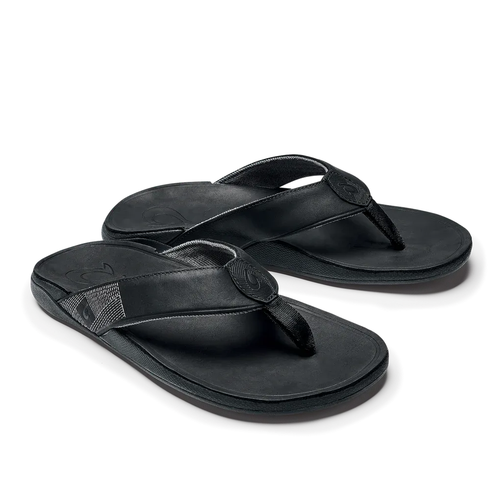 Olukai Men's Tuahine Sandal / Black - Black