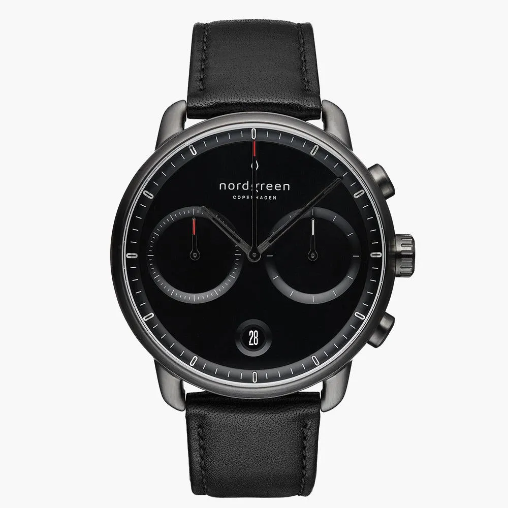 Pioneer | Black Dial - Black Vegan Leather - Refurbished