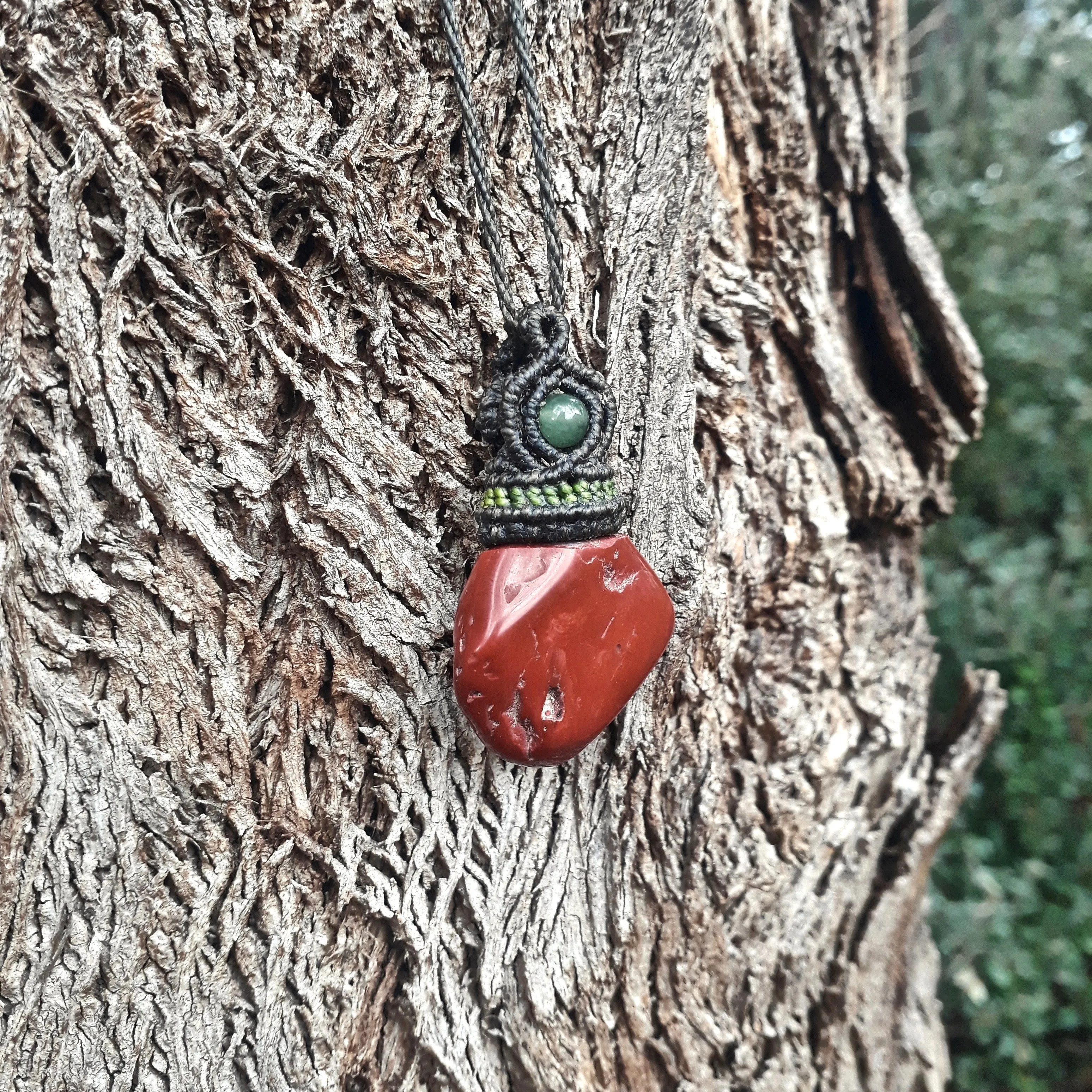 Red jasper necklace