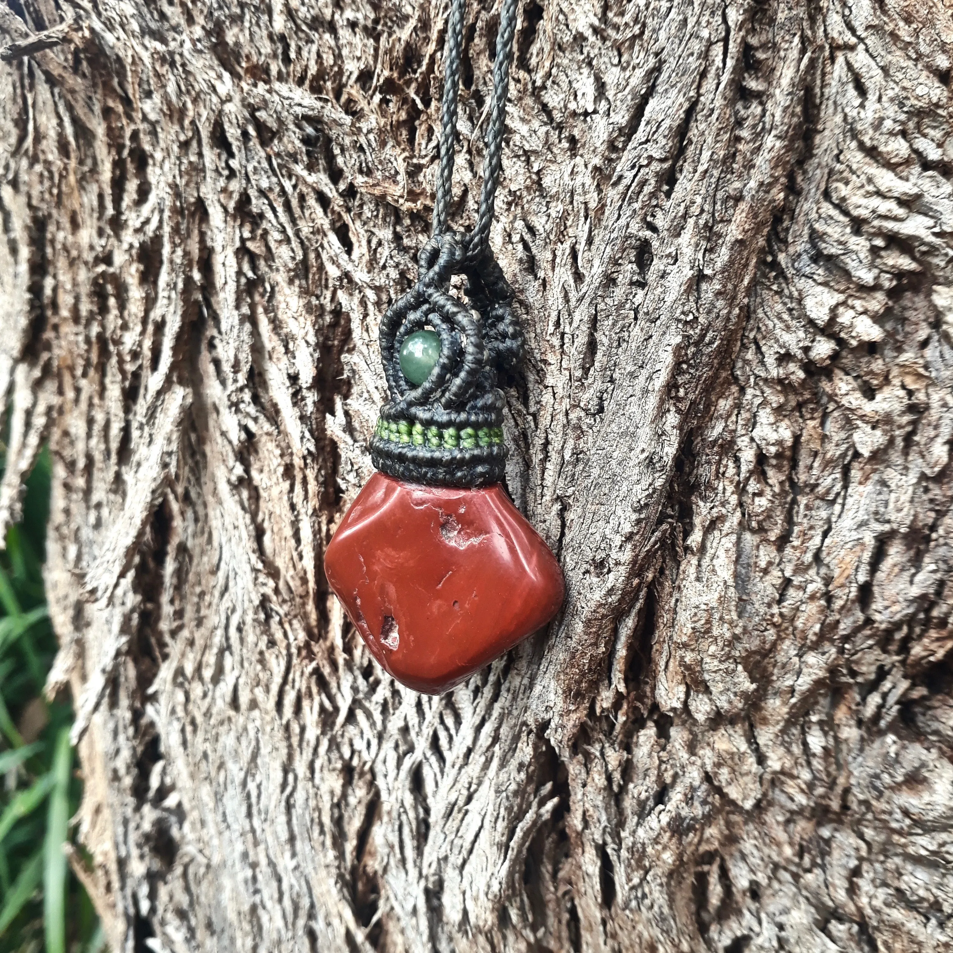 Red jasper necklace