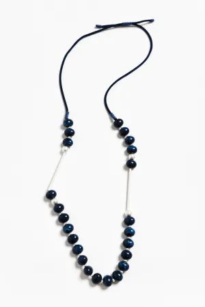 Roksana Navy Beaded Necklace