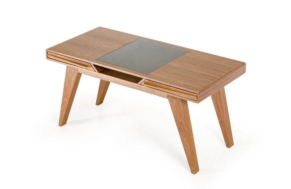 Soria Modern Walnut Desk