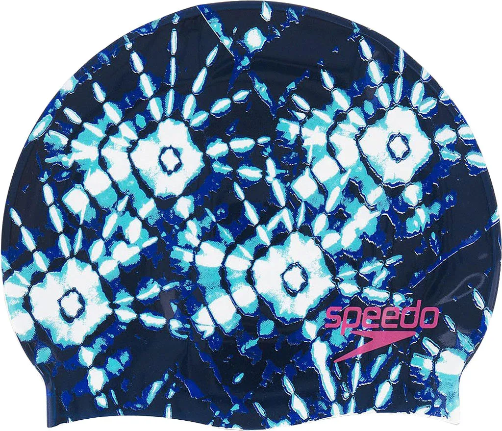 SPEEDO Silicone Printed Caps (MANY PRINTS)