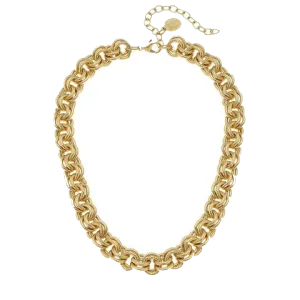 Susan Shaw Double Link Chain Necklace